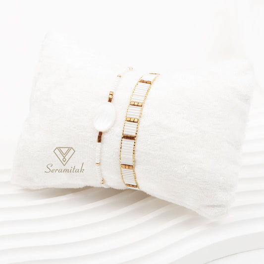 Ivory – İkili Miyuki Bileklik