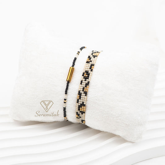 Leopar Serisi – İkili Miyuki Bileklik