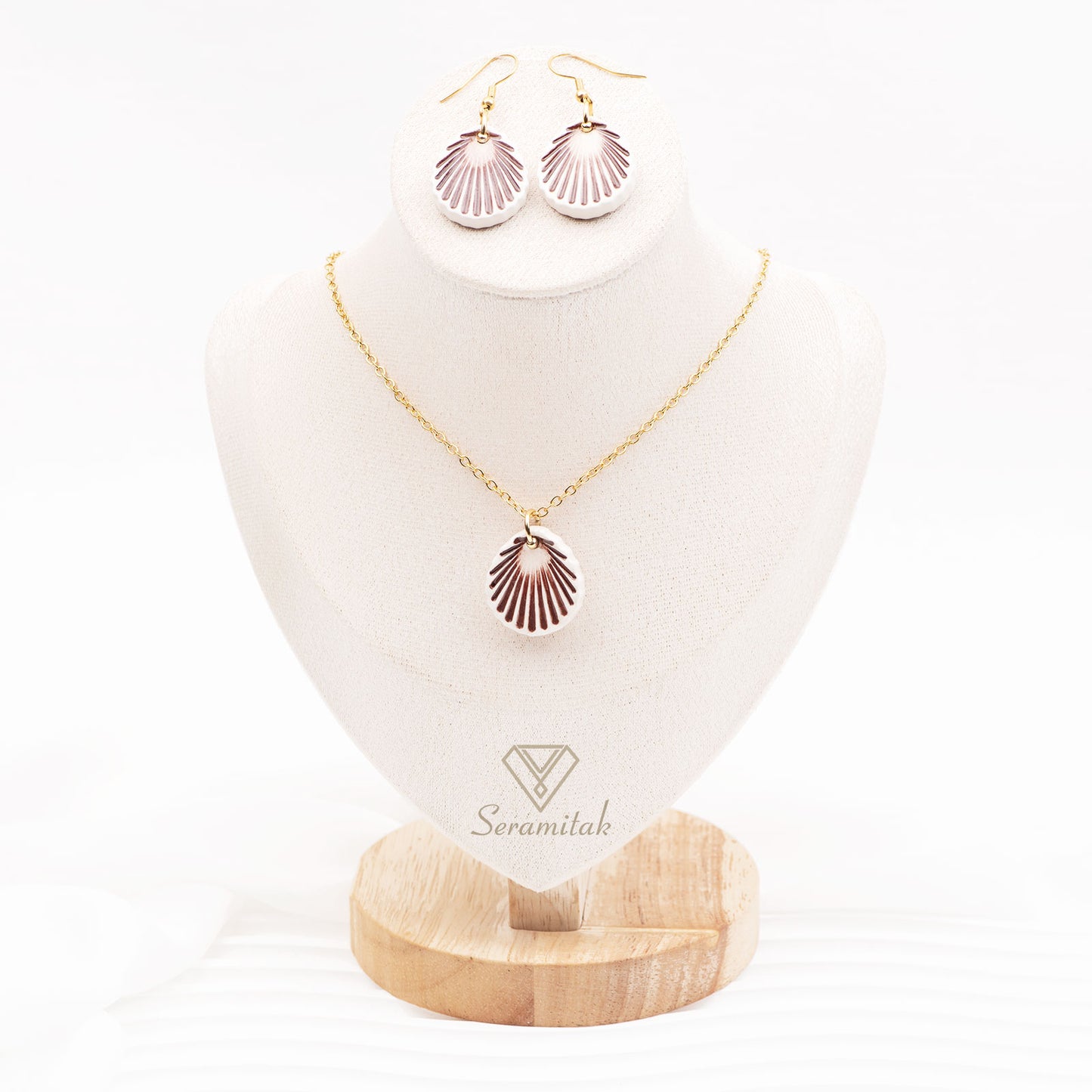 Sahil – Seramik Kolye & Küpe Seti