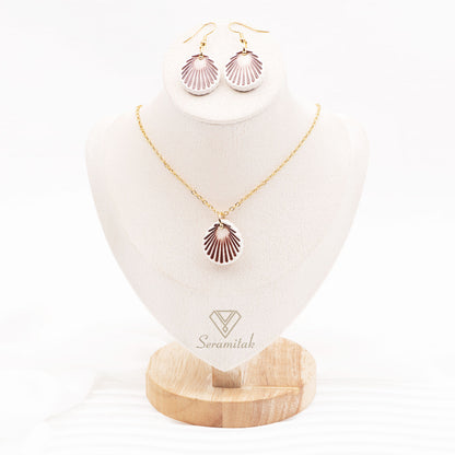 Sahil – Seramik Kolye & Küpe Seti