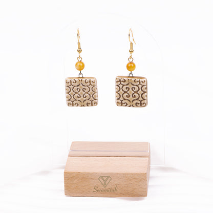 Gün İzi – Seramik Kolye & Küpe Seti