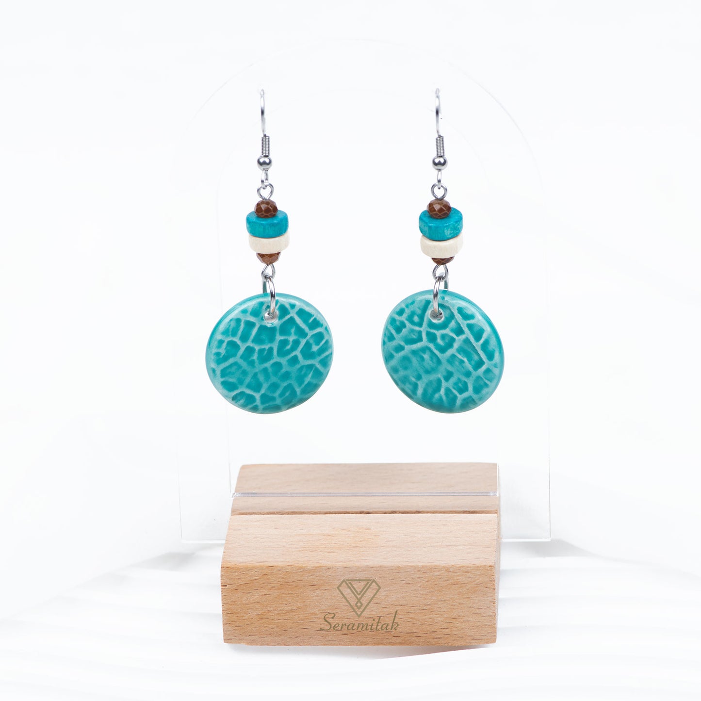 Yaşam Damarı – Seramik Kolye & Küpe Seti